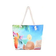 Büyük Kapasiteli Kadın Plaj Çantası Mavi