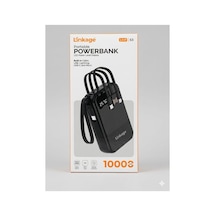 Powerbank Lkp-53 10000mah Dahili Kablolu Taşınabilir Şarj Cihazı