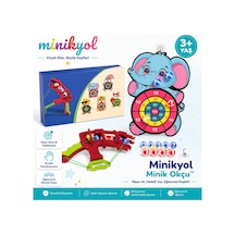 Minik Okçu Top Atan Yay Ve Hedef Seti Yapışkan Toplu Puanlı Çocuk Oyuncağı