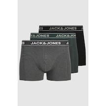 Jack & Jones Jacblack 3 Pack Erkek Boxer Grı