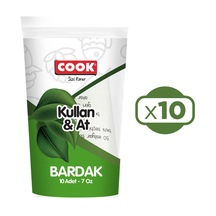 Cook Karton Bardak Kullan&at 10 Lu 7 Oz X 10 Paket 100 Adet