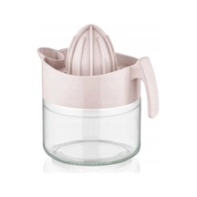 Cam Narenciye Sıkacağı, Plastik Başlıklı, 425ml Kapasiteli Pembe Çok Renkli