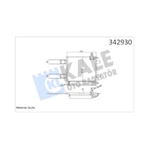 Kale 342930 Klima Radyatörü Kondanser - Vw Lupo 2000-2005 1.4 16v Klimalı Modeller 6x0820413a - 6x0820411a