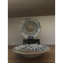 2'li Çukur Servis Tabağı / Pasta-makarna Tabağı Derin Sunum Tabağı Çukur Yemek Tabağı Makarna Ve Sal Çok renkli