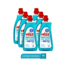 Miss Sıvı Çamaşır Deterjanı 1500 Ml X6 Arap Sabunu Ve Soda Etkili Sabun Kokulu