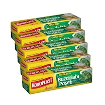 Koroplast Orta Boy Buzdolabı Poşeti 5 x 20'li 24 x 38 CM