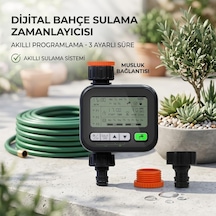 Zaman Ayarlı Musluk Aparatı 3 Programlı Dijital Bahçe Sulama Başlığı