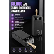 Powerbank 60.000 Mah Hızlı Şarj 4 Çıkışlı Uzun Şarj Süreli Dijital Göstergeli Mh-hs7037-9410