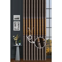Leonessa Pano Fon Perde V-2505 Sarı Sarı