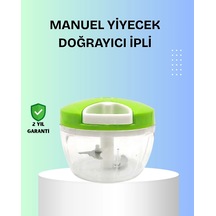 El Tipi Yiyecek Kıyıcı Üç Bıçaklı Pratik Doğrayıcı Çok Renkli