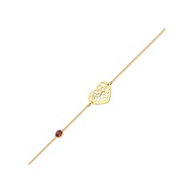 Glorria Altın Kalp Gurmet Bileklik N11.17743 Sarı Altın