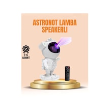 Bluetooth Ve Dahili Ses Özellikli Astronot Projeksiyon Lambası