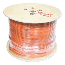 Erat Cat 6 F-ftp 23 Awg Outdoor Dış Ortam Kablosu 1000m Ahşap Makara Turuncu