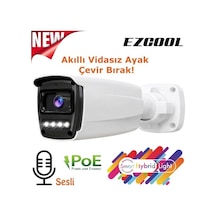 Ezcool Ez-4045ıps 5mp 3.6mm Hibrit Poe Sesli Ip Bullet Kamera