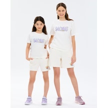 Skechers G Graphic Tee Regular T-shirt Büyük Kız Çocuk Beyaz Tshirt Sk2610023-3855 Beyaz