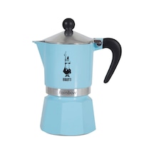 Bialetti Rainbow Moka Pot 3 Cup Açık Mavi