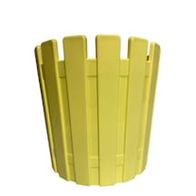 Saksı 16 Cm Yatay 15 Cm Dikey Üç Mekana Ve Dış Mekana Uyumlu Çiçeklik.sarı 1