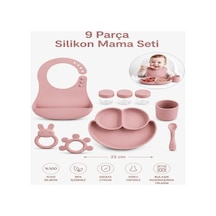 9 Parça Mama Seti %100 Silikon Bpa İçermez Ek Gıdaya Uygun Bej