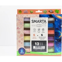 Smarta Air Soft Modelling Clay 12x25gr Hava İle Kuruyan Modelleme Kili Magic Renkler / 3000091