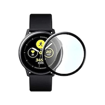40828 Galaxy Uyumlu Watch Active 2 44mm Zore Ppma Pet Saat Ekran Koruyucu Siyah