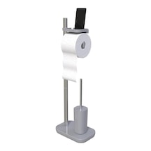 Suı Tuvalet Kağıtlık Tuvalet Fırçalı-gri M-e75t-07