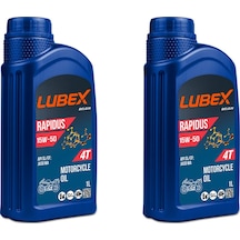 Lubex Rapidus 15W-50 1 L 4 Zamanlı Motosiklet Yağı (2 Adet)
