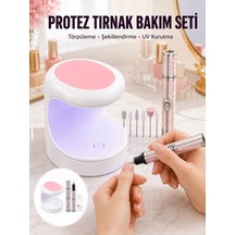 Zenvia 20.000 Rpm Tırnak Matkabı + Mini Led Oje Kurutma Cihazı Seti Yeni Nesil Znv2026
