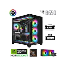 Xaser LEXUS X690 R7-7800X3D 32 GB 1 TB M.2 NVMe SSD 16 GB RTX5060 Ti Free Dos Masaüstü Oyuncu Bilgisayarı