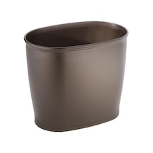 Oval Çöp Kutusu Çöp Sepeti Için Banyo Mutfak Ofis Plastik 30 5 X 20 3 X 25 4 Cm Plastik Kahverengi No Size Çok Renkli