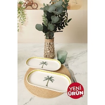 Keramika Palmiye Noyan Kayık Tabak 26 Cm 2 Adet 22642 Çok Renkli