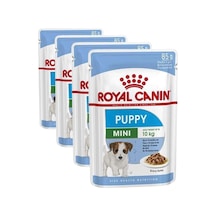 Mini Puppy Köpek Yaş Mama, 85 Gr 4 Paketi