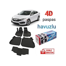 2016 2017 2018 2019 2020 Honda Civic 2016 2020 4D Havuzlu Paspas 4D Havuzlu Paspas-Siyah