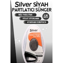 Silver Deri Ayakkabı Parlatma Temizleme Ve Bakım Süngeri Siyah Depolu