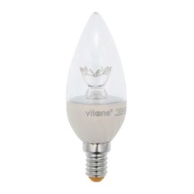 Vito 6w Led Ampul Beyaz E-14 6400k Dimli Şeffaf