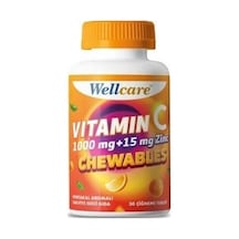 Wellcare Vitamin C 1000 Mg + 15 Mg Çinko Vitamin 30 Tablet