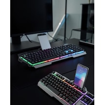 Oyuncu Klavye Q Tuş Dizilimi Rgb Işıklı Uczpg8018klavye3