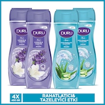 Duru Moods Deniz Mineralleri & Aloe Vera + Lavanta & Yasemin Duş Jeli 4 x 450 ML