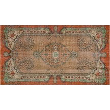 Eşsiz Anadolu Vintage Eskitme El Dokuma Halı 154 X 280 Cm 8888