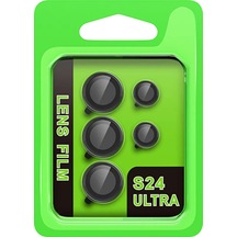 Newface Samsung Galaxy S24 Ultra Raze Metal Kamera Lens - Siyah