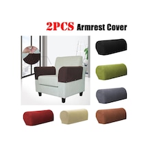 Siyah Çıkarılabilir Kol Streç Kanepe Kanepe Sandalye Koruyucu Koltuk Örtüsü Kol Dayama Kanepe Örtüsü Katı Kanepe Örtüsü