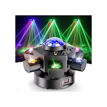 Dj Pro 6 Başlı Cree Led New Efektli 150 Watt Led Strobe Lazer Robot Işık