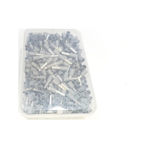 4 Mm Tek Girişli İzoleli Kablo Yüksüğü Alman Norm Gri 1 Paket 500 Adet