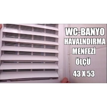 Menfez-Banyo Wc Havalandırma Menfezi-Havalandırma Panjuru
