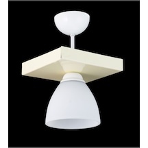 Üçlü Dikdörtgen Krem Spor Model Modern Avize J