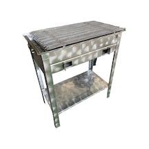 Köfteci Mangalı 35 X 70 Cm Paslanmaz Maksi Boy Sehpalı