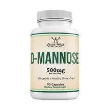 Double Wood D Mannose 500mg 90 Capsules D-mannose For Urinar...