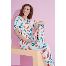 Siyah İnci Likralı Örme Pijama Takım 7803 Beyaz Portakal