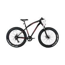 Bisan Savage Ft1 Altus Siyah Kırmızı Fatbike Kalın Teker Bisiklet Siyah - Kırmızı