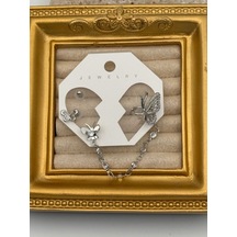 Piercing Kıkırdak Küpe Metal Özel Hediye Model 7c72cb Çok Renkli