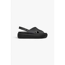 Crocs Brooklyn Luxe Cross Strap Kadın Siyah Terlik - 209407